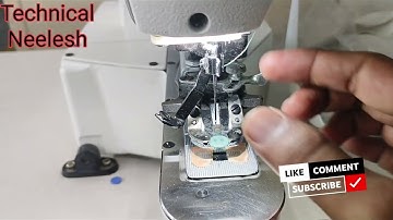 JUKI lk 1903 button machine ka centre kese kre #center#speed #button #machine #jukimachine #sewing