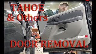 2000-2006 Chevy Tahoe GMT800 Door removal.