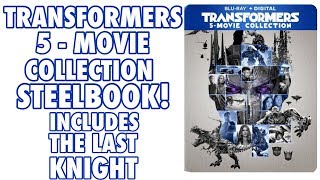 This is a bestbuy exclusive steelbook. comes with blu-ray’s of all
five movies, special features blu-ray for the last knight. steelbook,
surprisingly no dvds...