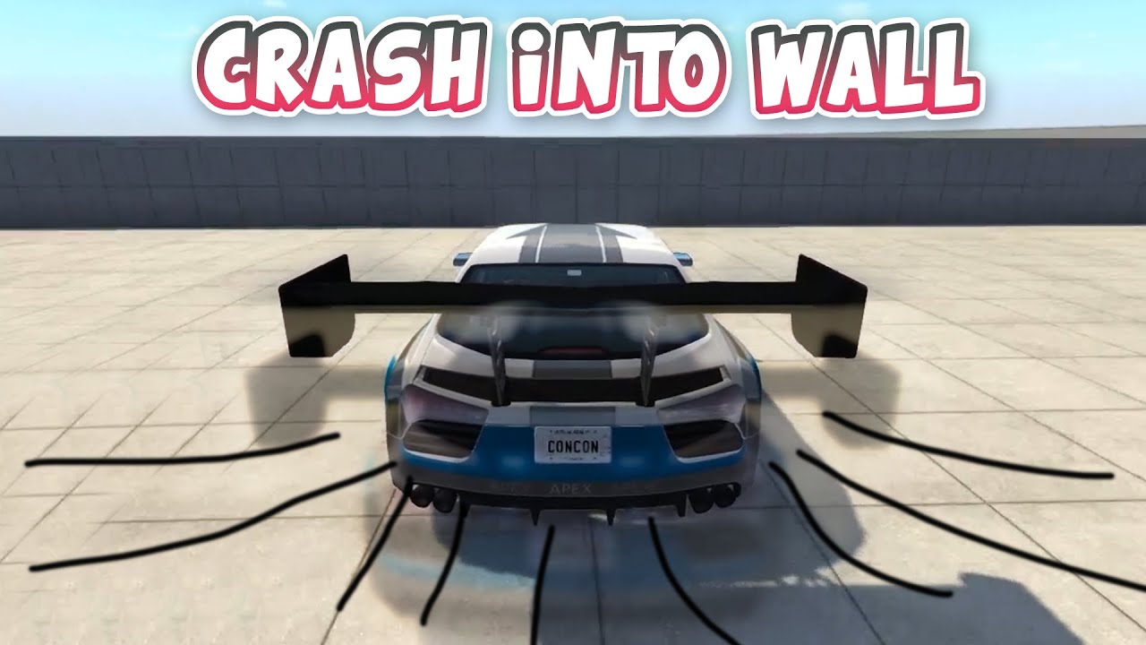 I Can't Stop Watching These Video Game Cars Crashing Into a Chain Wall