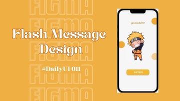 UI Design Challenge| Daily UI Day 11 | Flash Message Design #uidesignchallenge #figma #dailyui