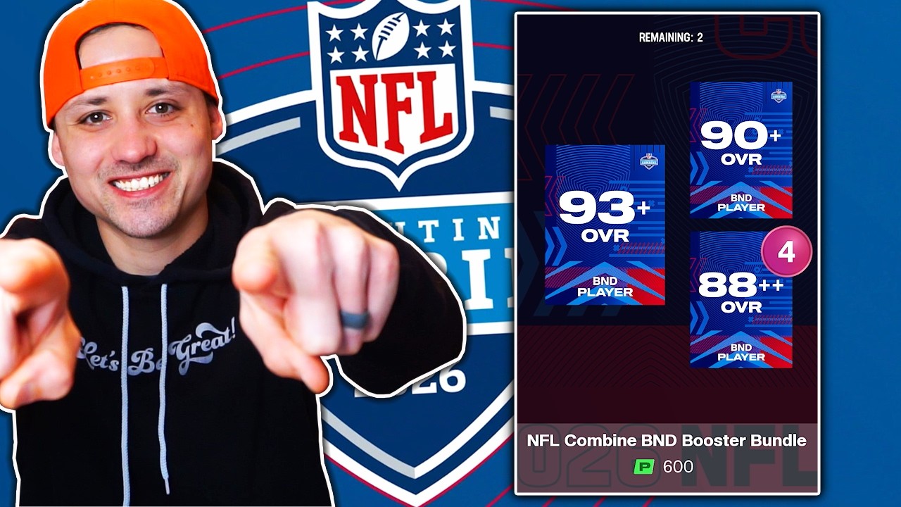 Огромная удача! Открываю оба набора бустеров NFL Combine.