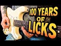 100 Years of Guitar Licks (in 4 Minutes)