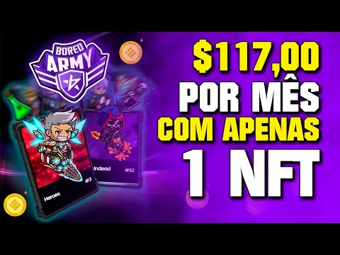 COMO GANHAR $117 POR MÊS COM APENAS 1 NFT NO BORED ARMY