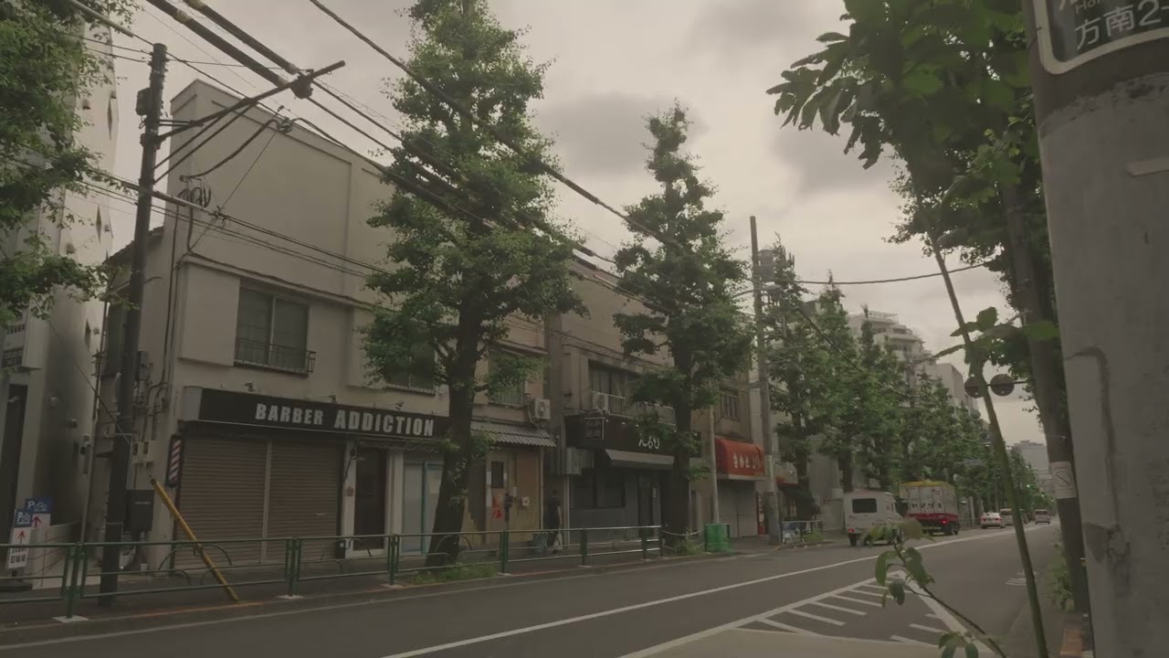 【4K120秒】1960年代の街並みが今でも残る昭和の街・方南通り付近の商店、住宅～杉並区方南2丁目