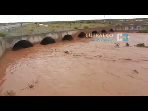 La lluvia  no cortó el tránsito en la ruta 22