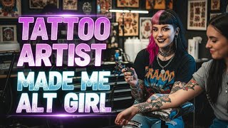 Tattoo Artist Made Me Alt Girl 🎨💖  Crossdressing Stories