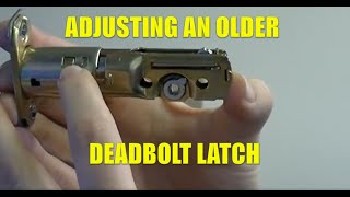 Adjusting the Backset of an Older Deadbolt Latch