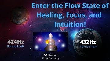 Alpha Flow State 432Hz PowerHour- Overcome & Achieve Anything! 8Hz Binaural Healing, Focus&Intuition