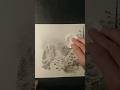 Fog Effect with cotton pads #drawing #landscape #fog #forest #shorts