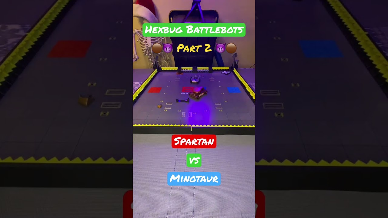 Spartan vs Minotaur  🟤😈 Part 2 😈🟤  Hexbug Battlebots 