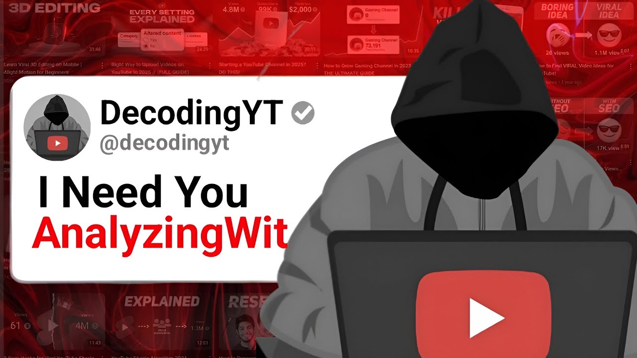 I Tried To Become @decodingyt VIDEO EDITOR - YouTube