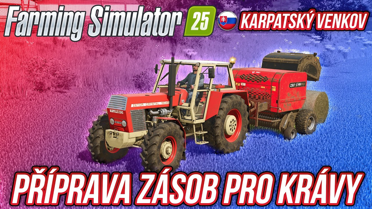 PŘÍPRAVA ZÁSOB PRO KRÁVY | Farming Simulator 25 Karpatský venkov #04