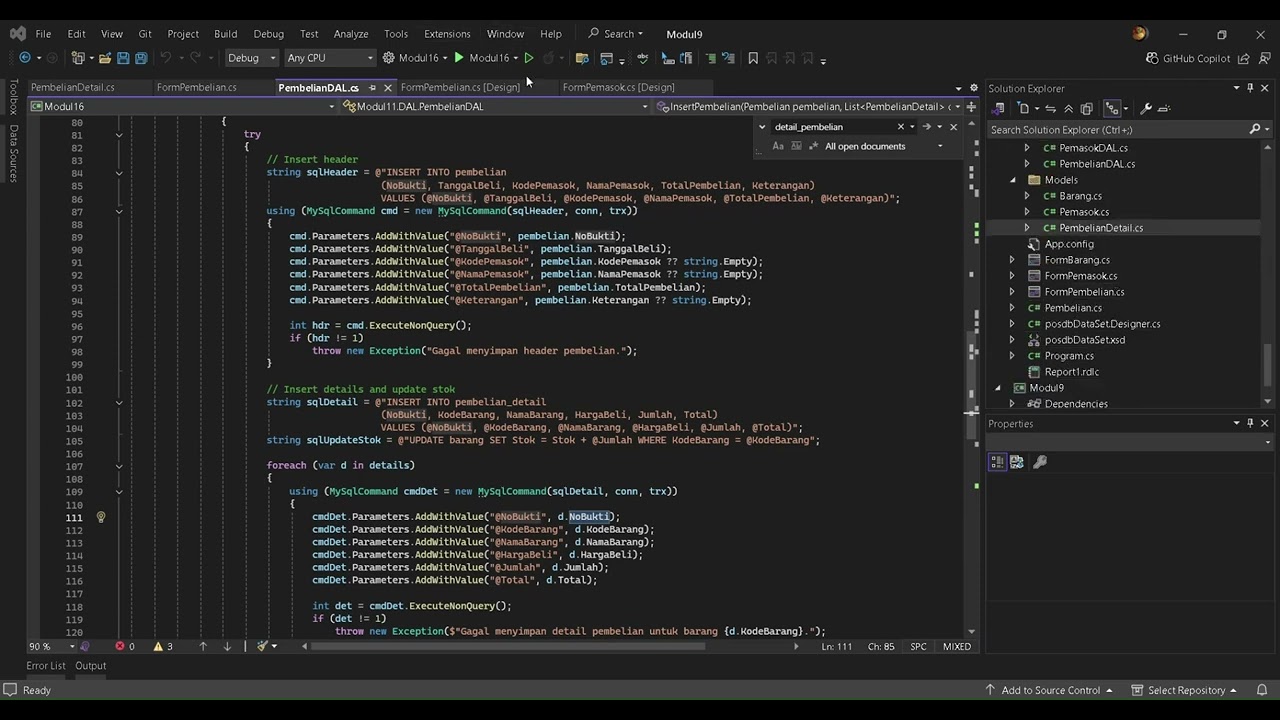 Pemrograman Desktop Modul 12-16 Muhamad Soleh