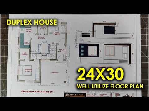24x30-duplex-house-plan-|-24x30-ghar-ka-naksha-|-24-by-30-house-design-|-makan-ka-naksha-|-ep-008