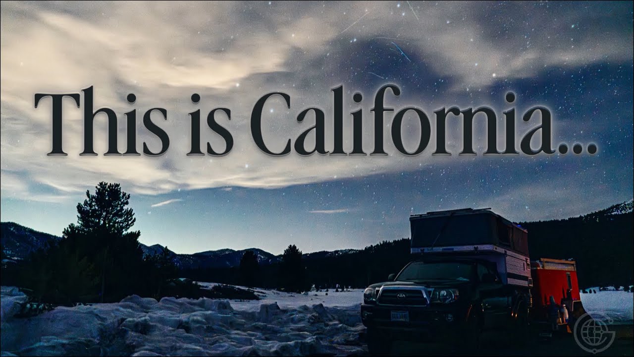 I Drove From SoCal to the Snow… | Solo Camping in the Sierra