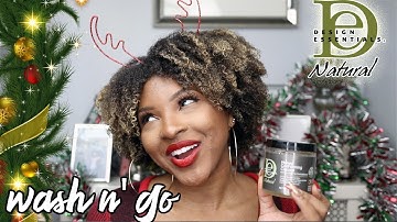 WASH N GO ON TYPE 4 HAIR USING DESIGN ESSENTIALS ALMOND & AVOCADO | KENSTHETIC