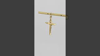 Vintage 14K Yellow Gold Jesus Cross Pendant - Timeless Estate Heirloom