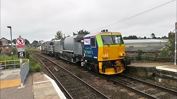 Network Rail MPV Weed Killing Train passes Hoveton & Wroxham Station