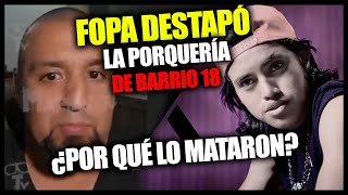 Fopa DESTAPÓ toda la porquería de Barrio 18 \/ Farruko Pop