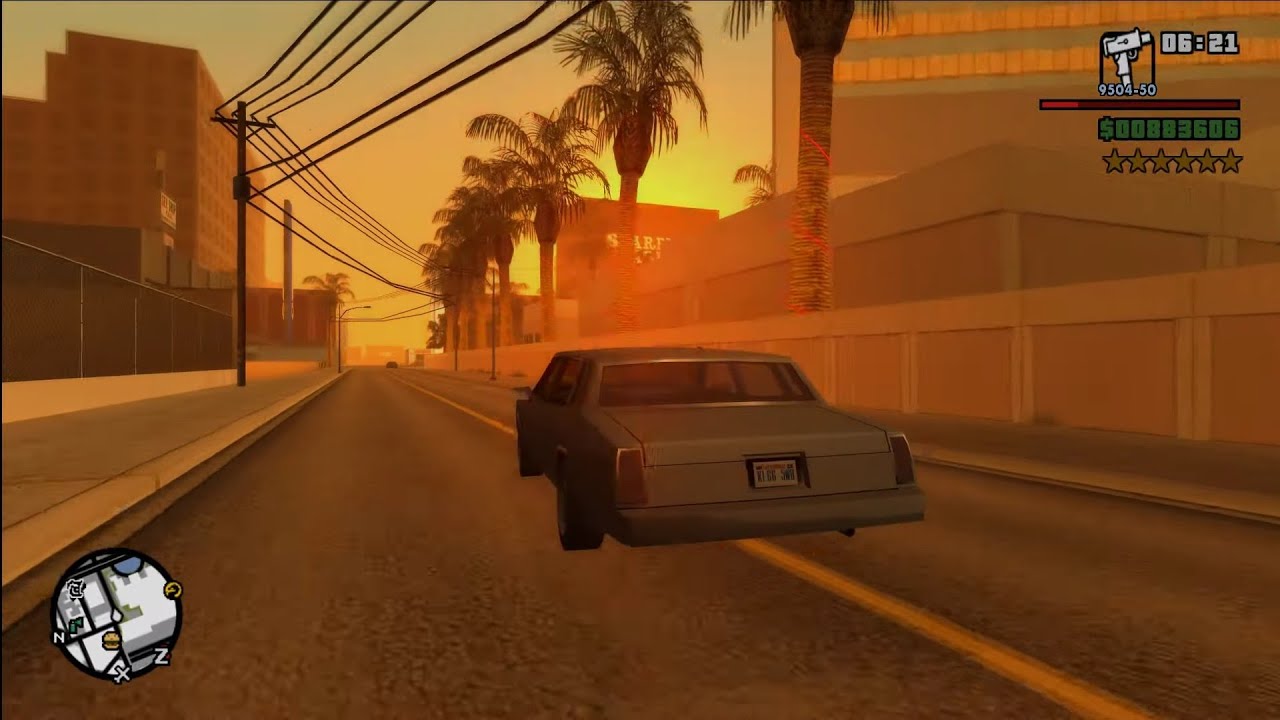 GTA: San Andreas - Las Venturas Rampage + Six Star Escape - CJ's mayhem in Las Venturas and six star escape
