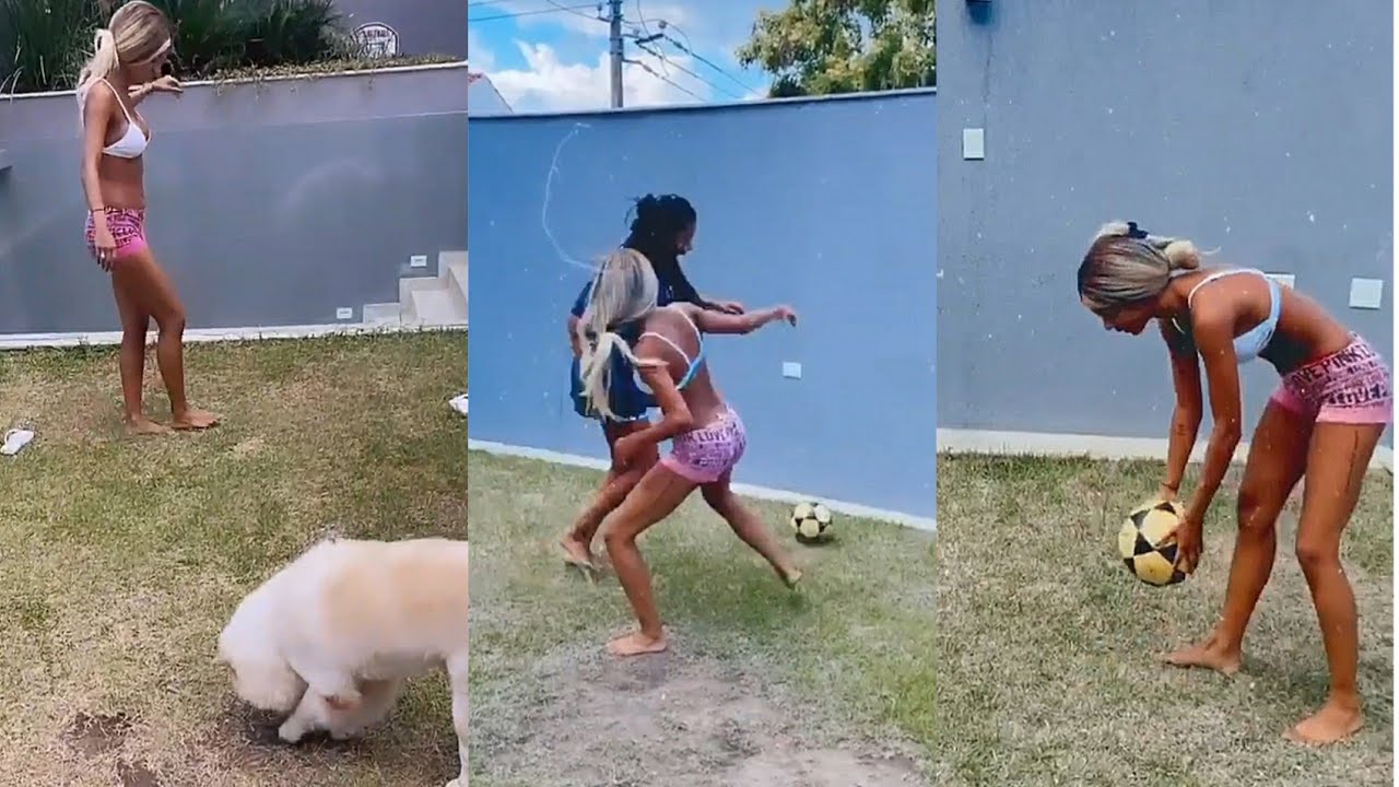 Ludmilla e Brunna Gonçalves jogando bola ⚽️