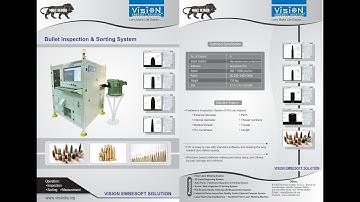 automatic video camera based ammunition optical surface inspection measurement sorting machine syste