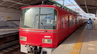 【4K】名鉄空港線 3500系3518編成 準急中部国際空港行き りんくう常滑駅到着から発車まで