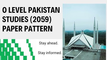 Cambridge OLEVEL PAK STUDIES PAPER 1