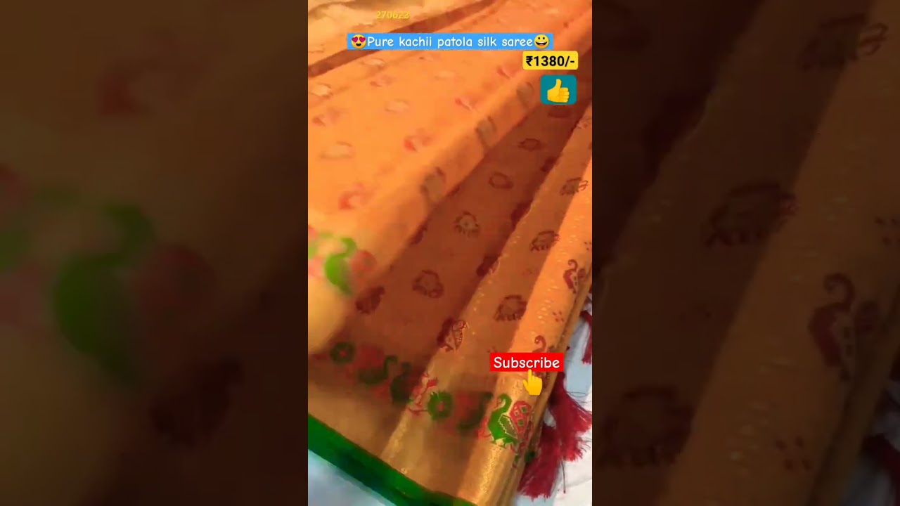 Watch #pure #kachii #patola #silk #saree @RSCOLLECTIONS1 #shorts #viral #short #trending #youtubeshorts on YouTube Watch #pure #kachii #patola #silk #saree @RSCOLLECTIONS1 #shorts #viral #short #trending #youtubeshorts on YouTube