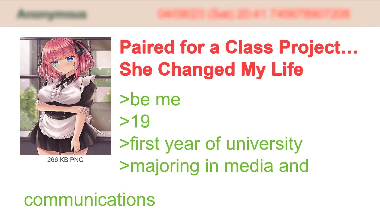 Paired for a Class Project… She Changed My Life