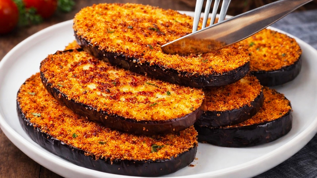 Этот рецепт баклажанов сводит всех с ума — такой простой, такой хрустящий, такой вкусный!