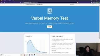 Verbal Memory - 314 points / 99.9% Percentile!!! - Human Benchmark