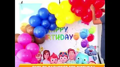 😍Cocomelon Backdrop For Birthday. Best Birthday Party Decorating Ideas · Follow Us