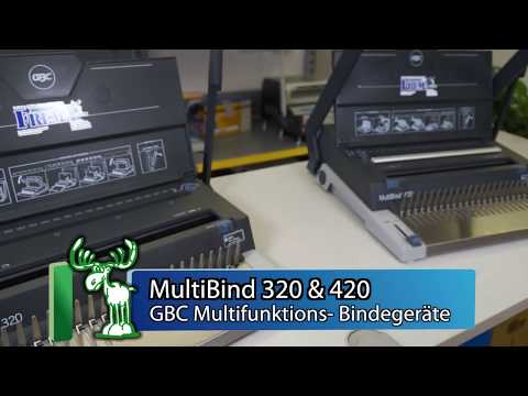 MultiBind 320 / MultiBind 420 Drahtbindemaschine für Plastikbinderücken Blätter Binden