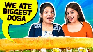 We tried *BIGGEST* Dosa 🔥