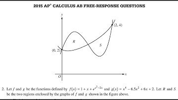 2015 AP Calculus AB Free Response question 2