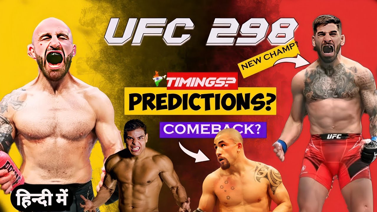 UFC 298 PREDICTIONS , NEW CHAMP? TOPURIA VS VOLK, COSTA VS WHITTAKER