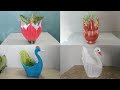 Flower pot decoration ideas  4 beautiful creation  project at home  cement craft ideas