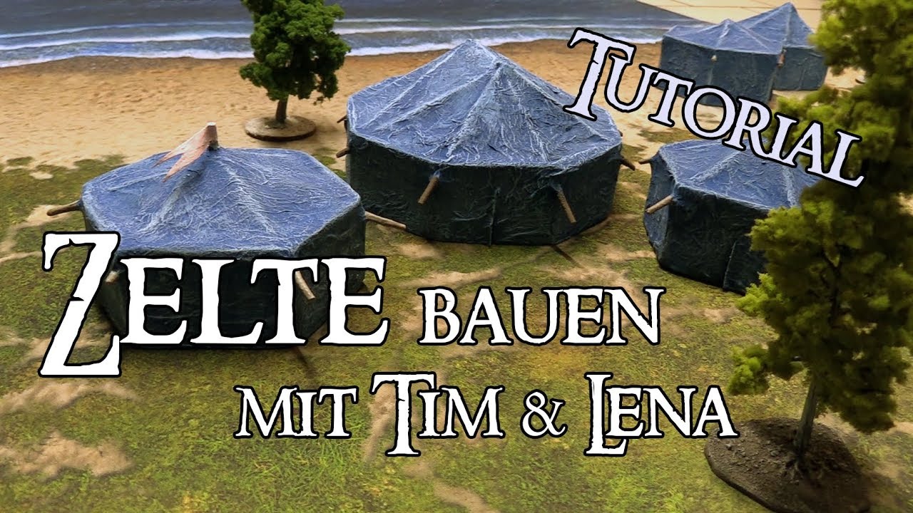 Gelndebau Tutorial - Zelte bauen fr das Tabletop-Hobby
