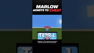 Marlow Admits to Cheat 😶 #minecraft #mctiers #pvp