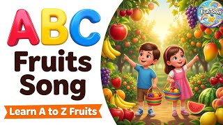 Abc Fruits Song For Kids Learn A To Z Fruits Ep 3 Funtoon Poems For Kids