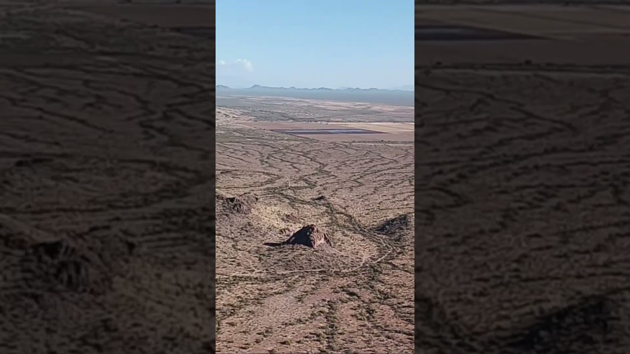 Sawtooth mountains summit (ventana peak) outside of Arizona city 
