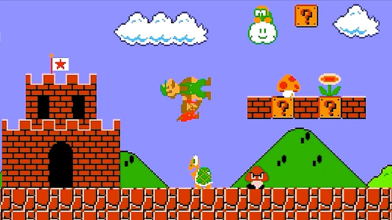 Super Mario Bros: Luigi Wins by Doing Absolutely Nothing - YouTube