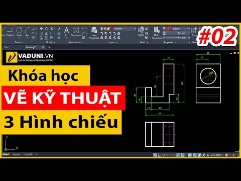 Video Khóa học vẽ kỹ thuật cơ khí cơ bản | Vẽ ba hình chiếu... - youtube