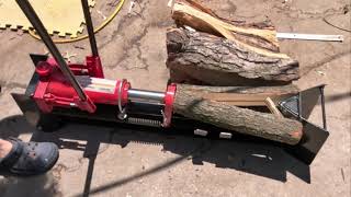 Harbor Freight 10 Ton Manual Log Splitter Simple Modification and Test