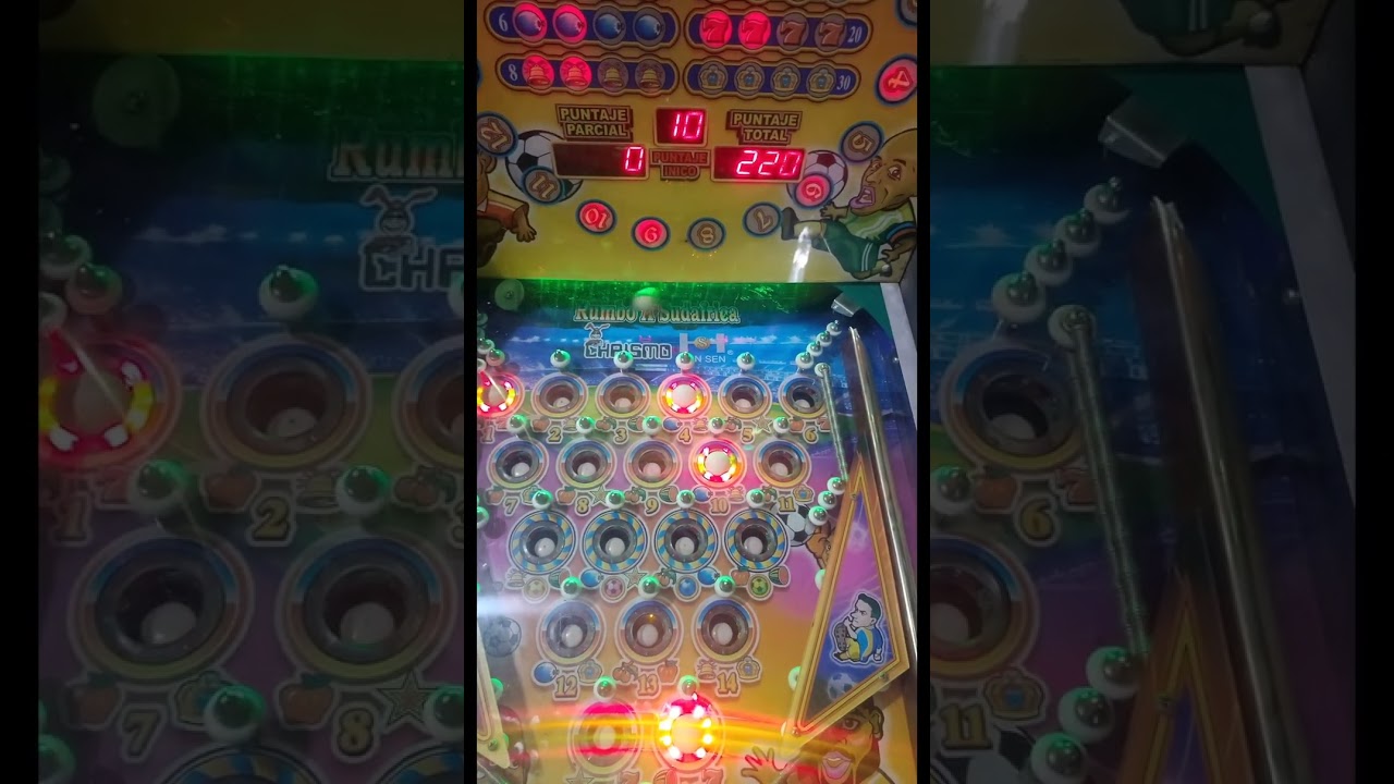 Jugada rápida pinball de 6 pelotas 