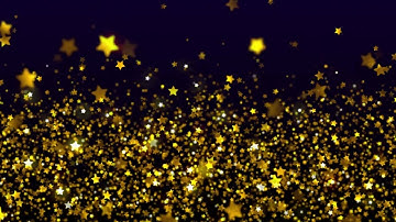 Shimmering Gold Stars - Free Stock Video Background Loop