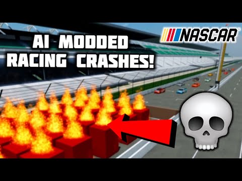 ROBLOX MODDED NASCAR AI CRASHES! | Pummu Talladega (Roblox)