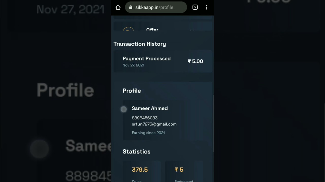 Sikka App Second Withdraw Payment Proof Video ||Paytm Cash